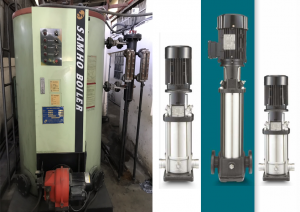Bơm nước nóng cho nồi hơi 300 kí